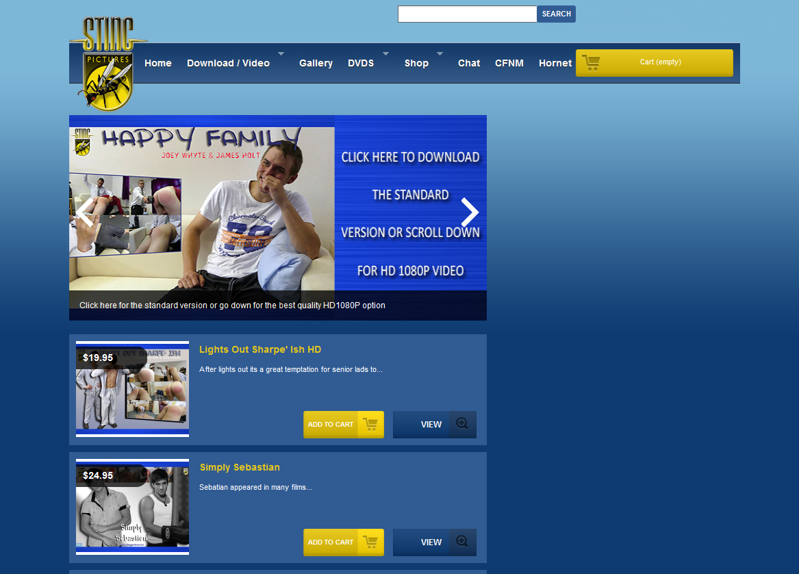 Spanking video website