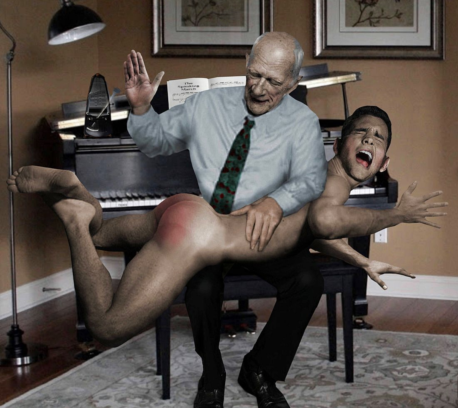 Some More Spanking Art from the Incredible Franco - Jock Spank photo