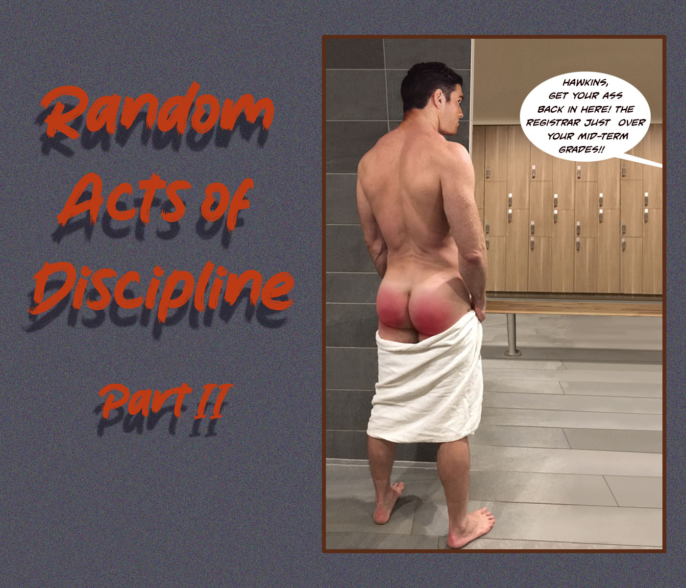 Random Acts of Discipline - Spanking Fantasy Art by Mark (Part 1 of 2) - Jock Spank image